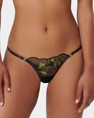 Coppelia Eco Thong Black/Tender Shoots