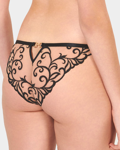 Harriet Eco Brief Black/Sheer